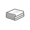 Stack of neatly folded linens